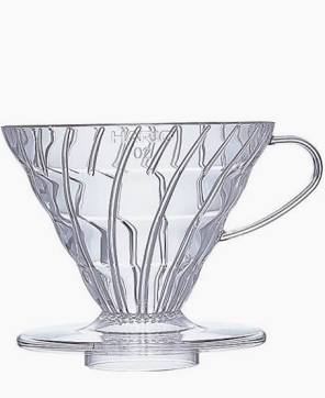 Hario V60 Dripper - aus Hitzebeständigem Acryl (Größe: 01 & 02)