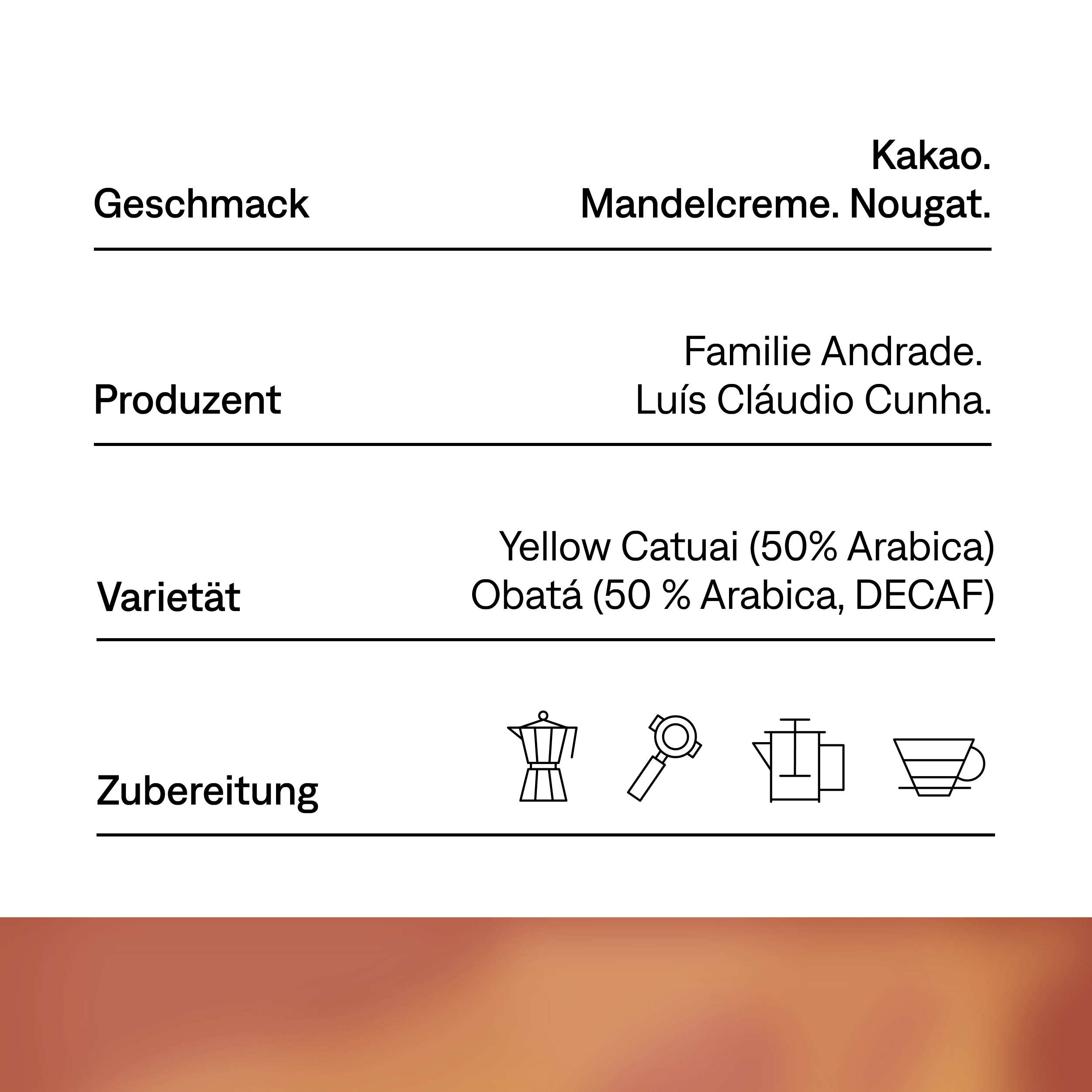 1/2 Dosis I LowCaf I Brasilien I Espresso & Filter